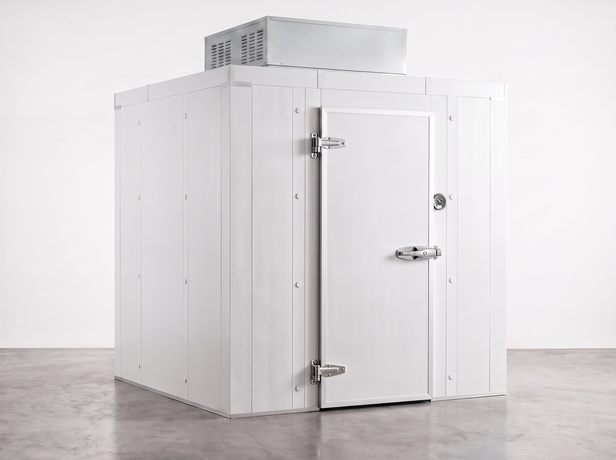 6x6 Self-Contained Walk-In Cooler (render, image representative), for sale from World Food Equipment, Mississauga Ontario