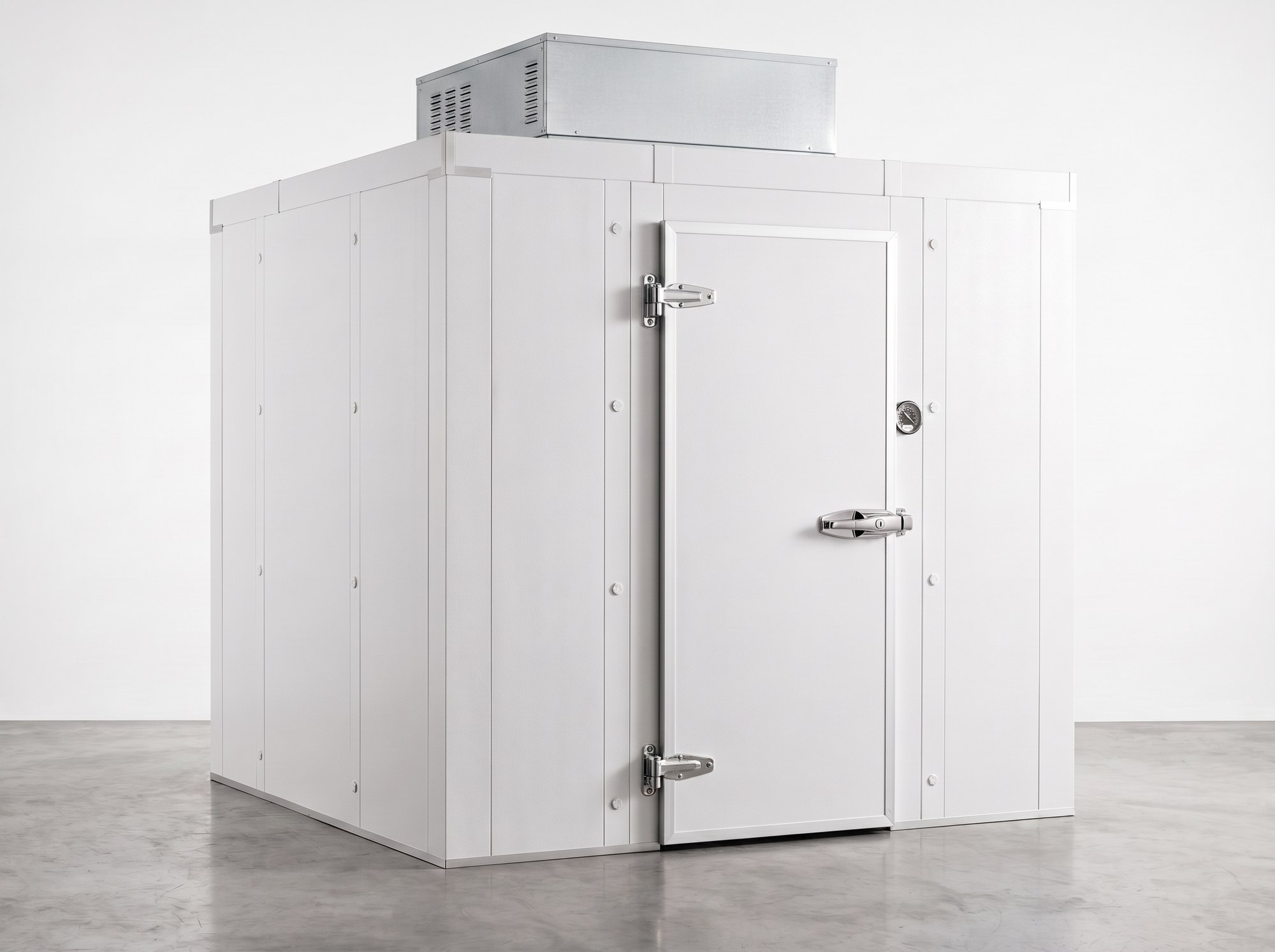 8x8 Self-Contained Walk-In Cooler (render, image representative), for sale from World Food Equipment, Mississauga Ontario