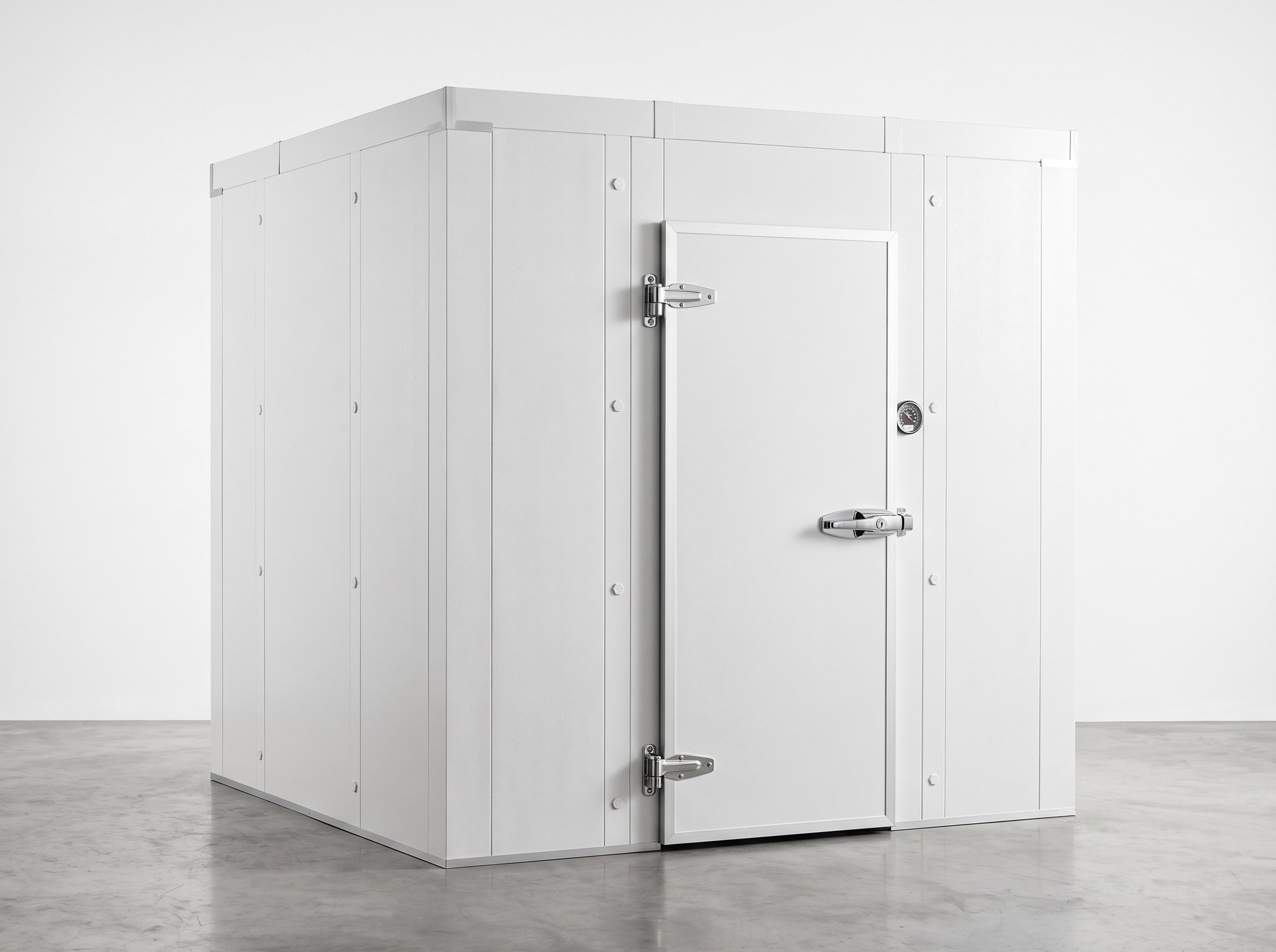 8x8 Walk-In Cooler Box with Door (render, image representative), for sale from World Food Equipment, Mississauga Ontario